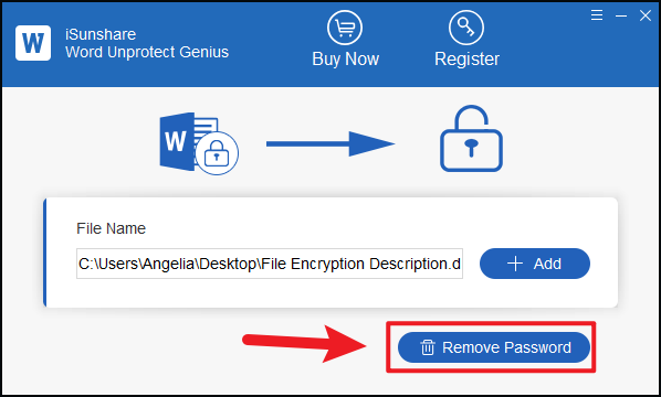  remove the locked Word document password