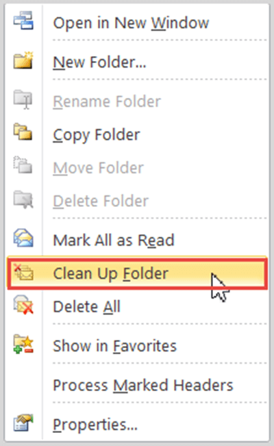 clean up folder