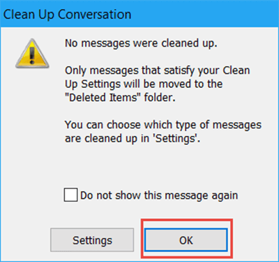 cleanup conversation