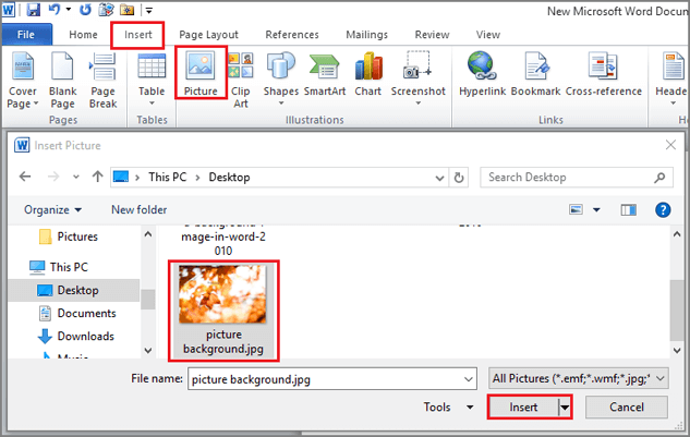 5 Ways] How to Insert a Background Image in Word 2010