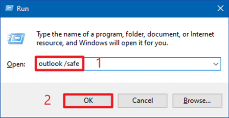 boot outlook in safe mode