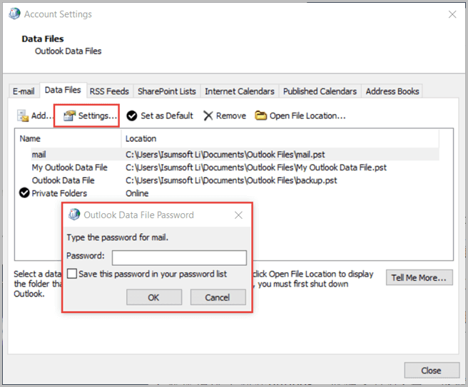 how to make a backup copy of outlook emails