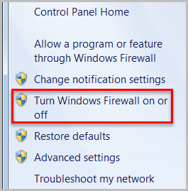 turn window defender on or off