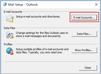 mai setup outlook 2007