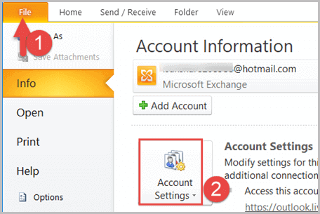 account settings 2010