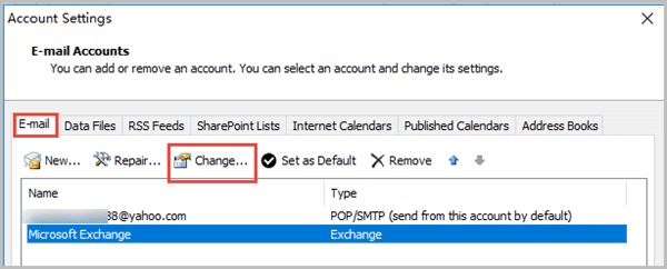 change account settings