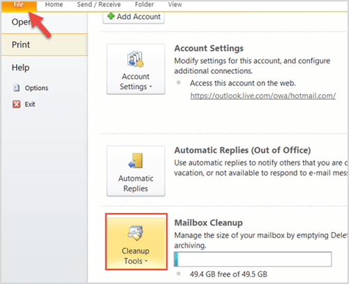 use mailnox cleanup