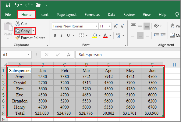 convert powerpoint presentation to excel