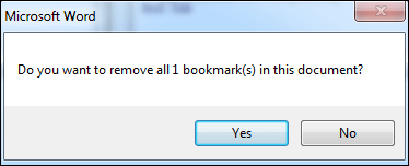 prompt to ask your permission to delete bookmark