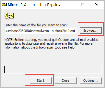 Microsoft outlook inbox repair tool