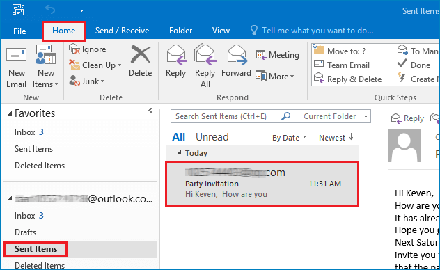 how to you recall an email in outlook