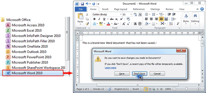 create a new document