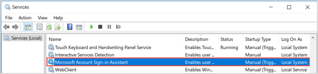 microsoft account sign in assitant