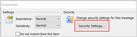 security settings in outlook 2010