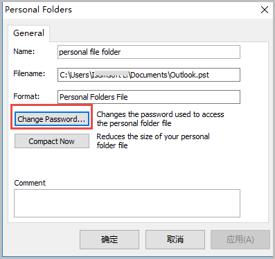 
Passwort ändern Outlook 2007