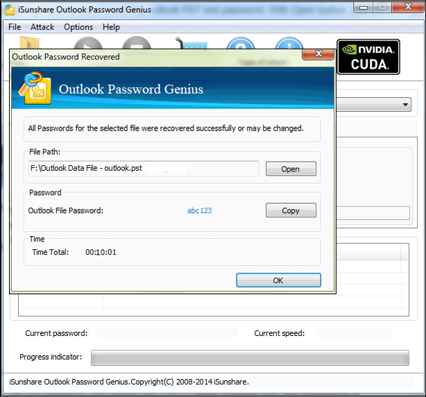 recover result in outlook password genius