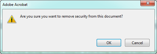 confirm PDF file decryption