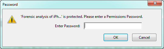 enter PDF permission password to unlock PDF for editing