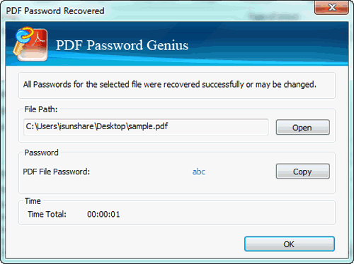 gesperrte PDF-Datei mit offenem Passwort öffnen