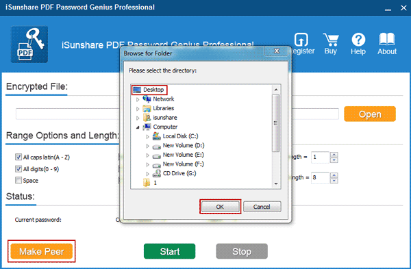 create installation file of iSunshare PDF Peer