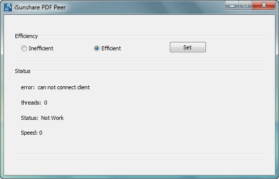 install and run iSunshare PDF Peer