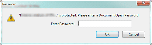 pdf file locked with user password