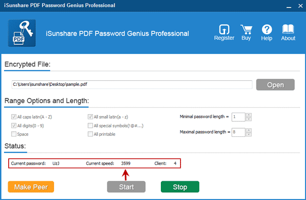 recover pdf user password lock in LAN