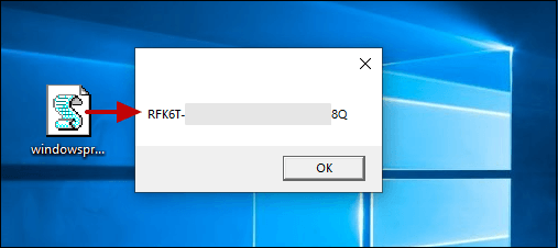 Finden Sie den Windows 10-Produktschlüssel mit vbscript