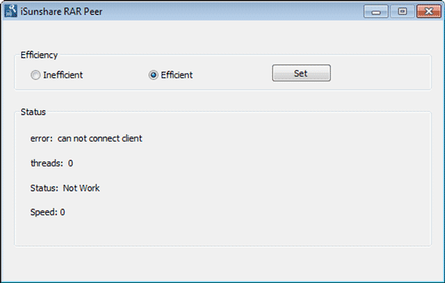 install and run isunshare rar peer on client pcs