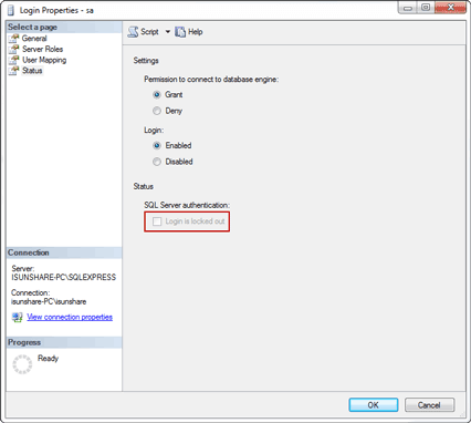 USING SQL SERVER ACCOUNT LOCKOUT FEATURE - Special Topic SA-8