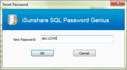 unlock SQL database by password reset