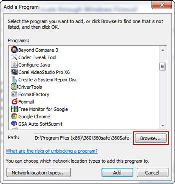 find SQL Server by chaning path