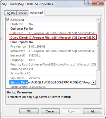 SQL Server ErrorLog file default location