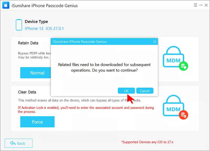 confirm download