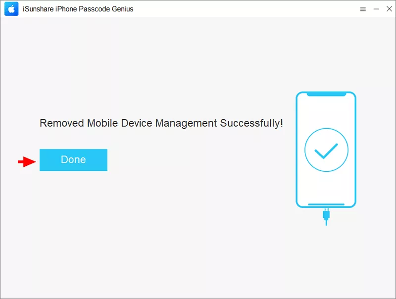 remove MDM successfully