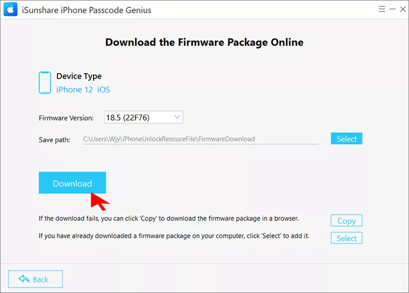 click Download