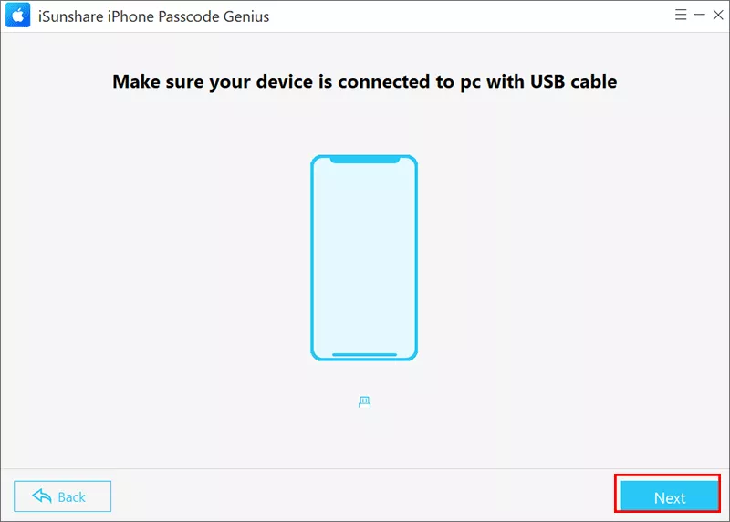 click Next on the software interface