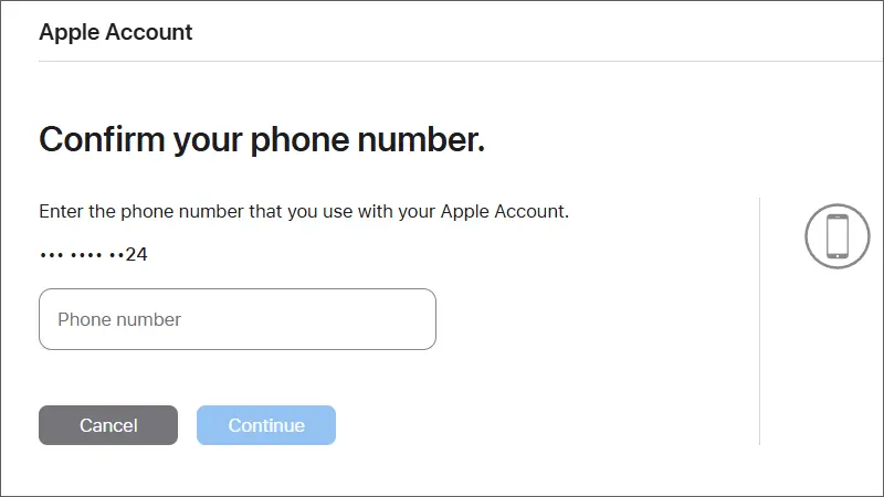 confirm your phone number