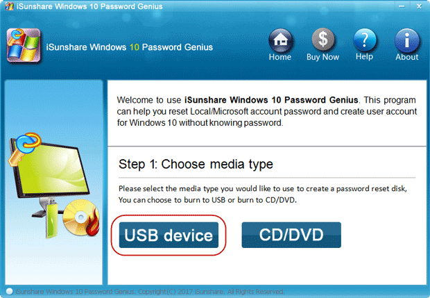 windows 10 password reset tool for free using usb