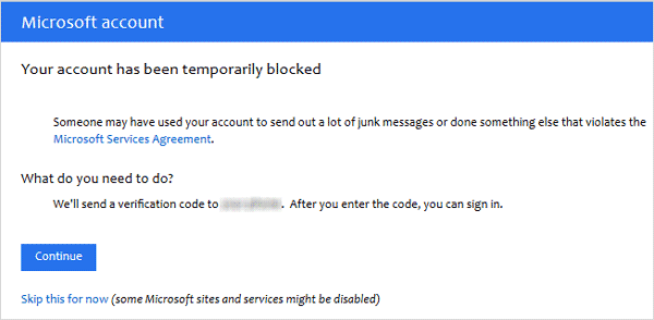 windows 10 microsoft account is blocked