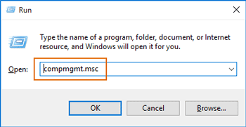 open computer management in windows 10