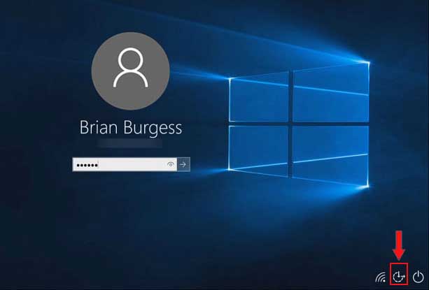 écran de connexion Windows 10