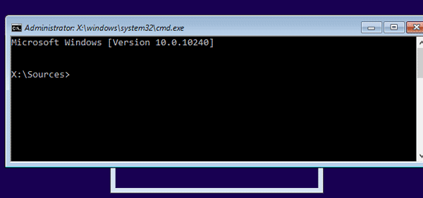 open command prompt in system installation process