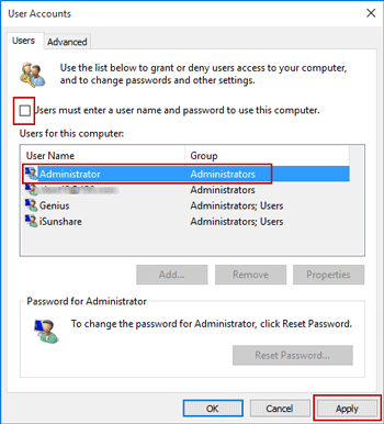 Windows 10 kennwort anmeldung abschalten