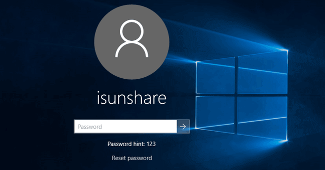 lost windows 10 password