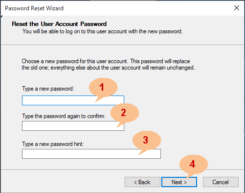 reset windows 10 administrator password with reset disk