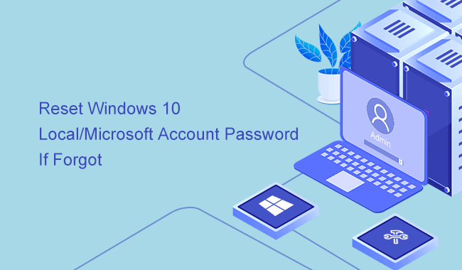 reset windows 10 local or microsoft account password
