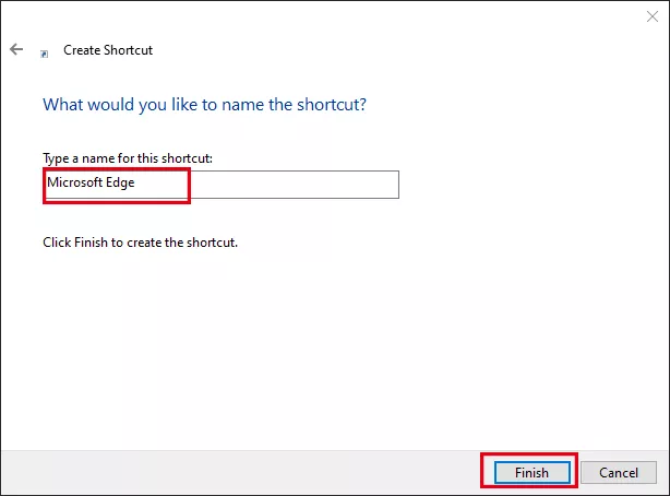 name shortcut