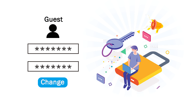 change password for guest