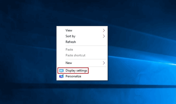 choose display settings